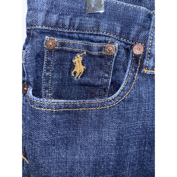 Ralph Lauren Sport Jeans Women's  28 Blue Dark Wash Low Rise Stretch - Picture 3 of 5